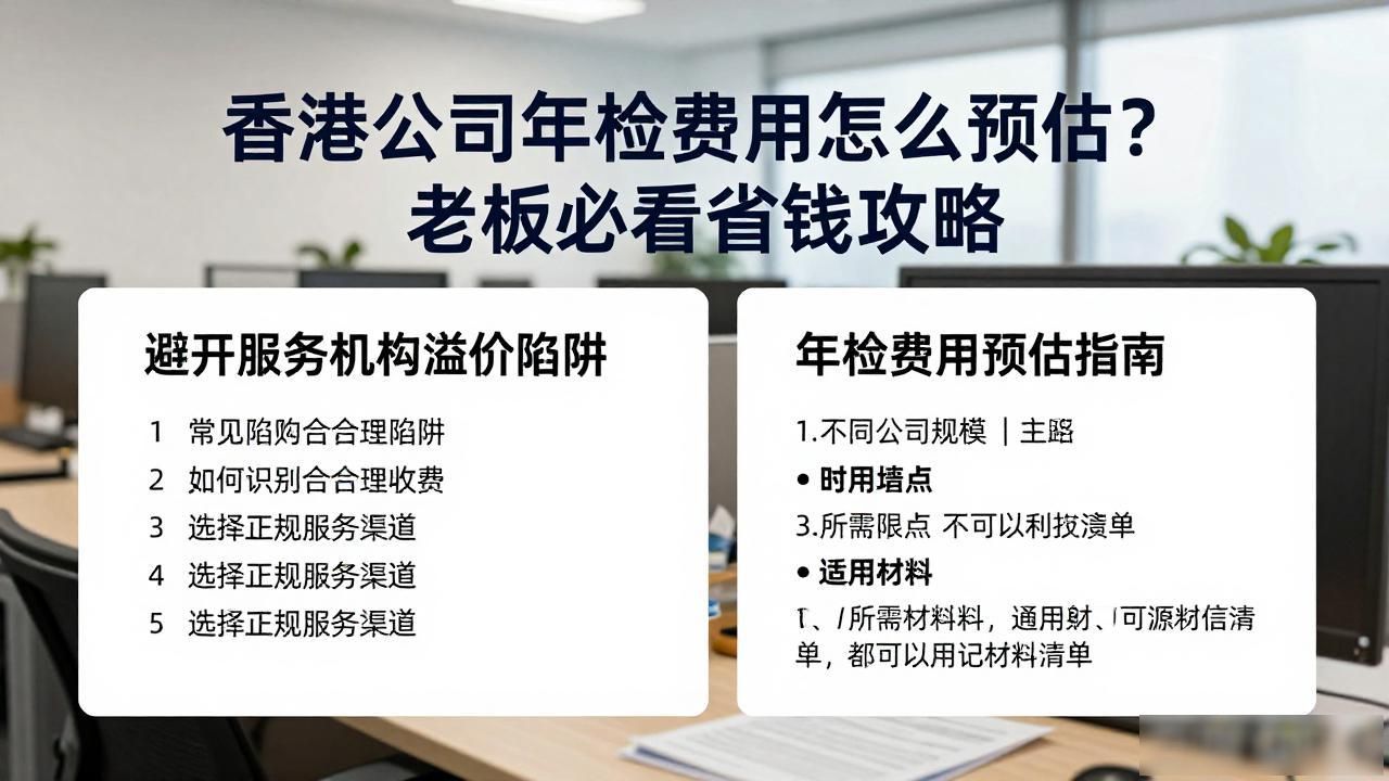 香港公司年检费用怎么预估？老板必看省钱攻略