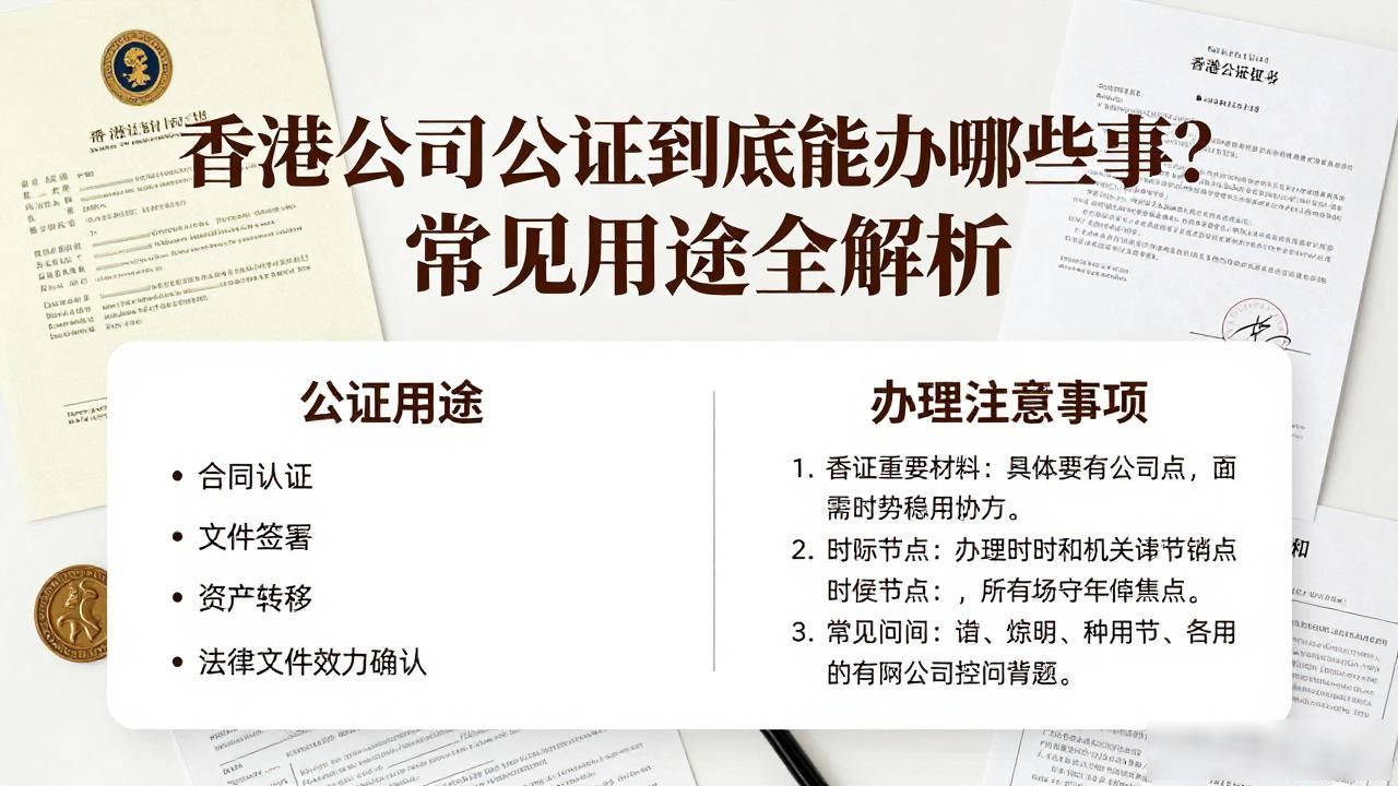 香港公司公证用途有哪些_香港公司公证文件样本_香港公司全套公证