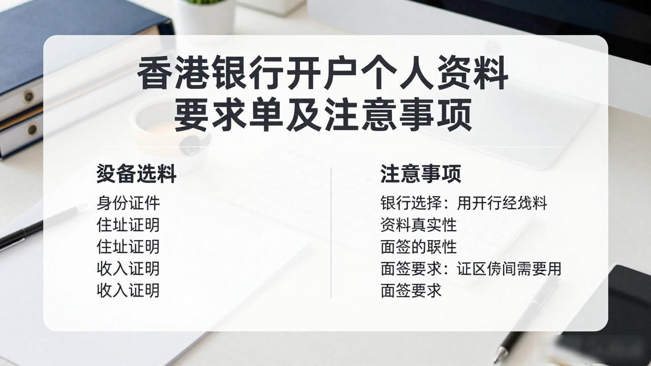 香港开银行账户要求_香港银行开户个人资料要求_香港开户银行条件