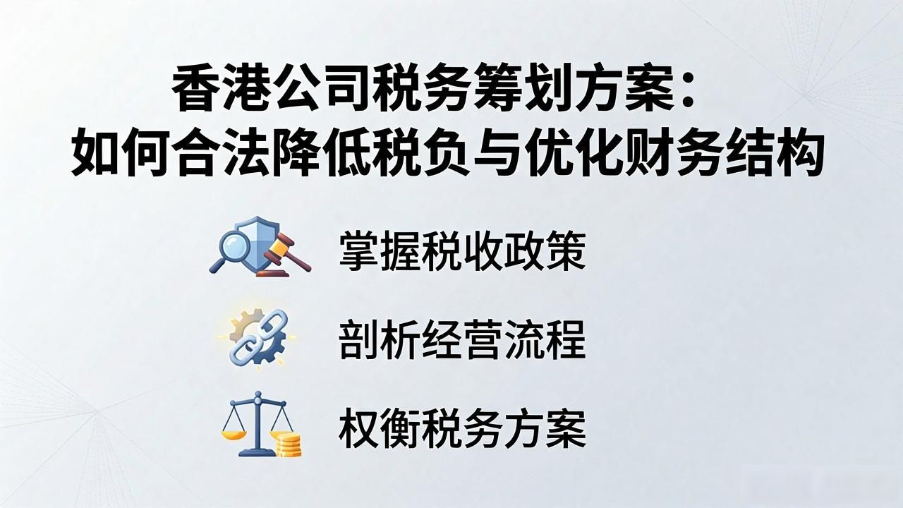 税务筹划方案香港公司怎么写_香港公司税务筹划方案_香港公司税务筹划案例