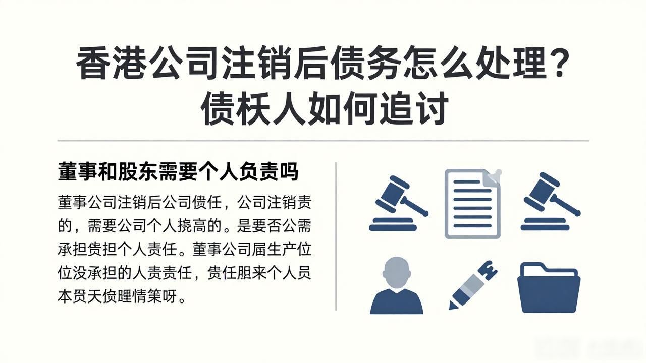 香港公司注销后债务怎么处理？债权人如何追讨