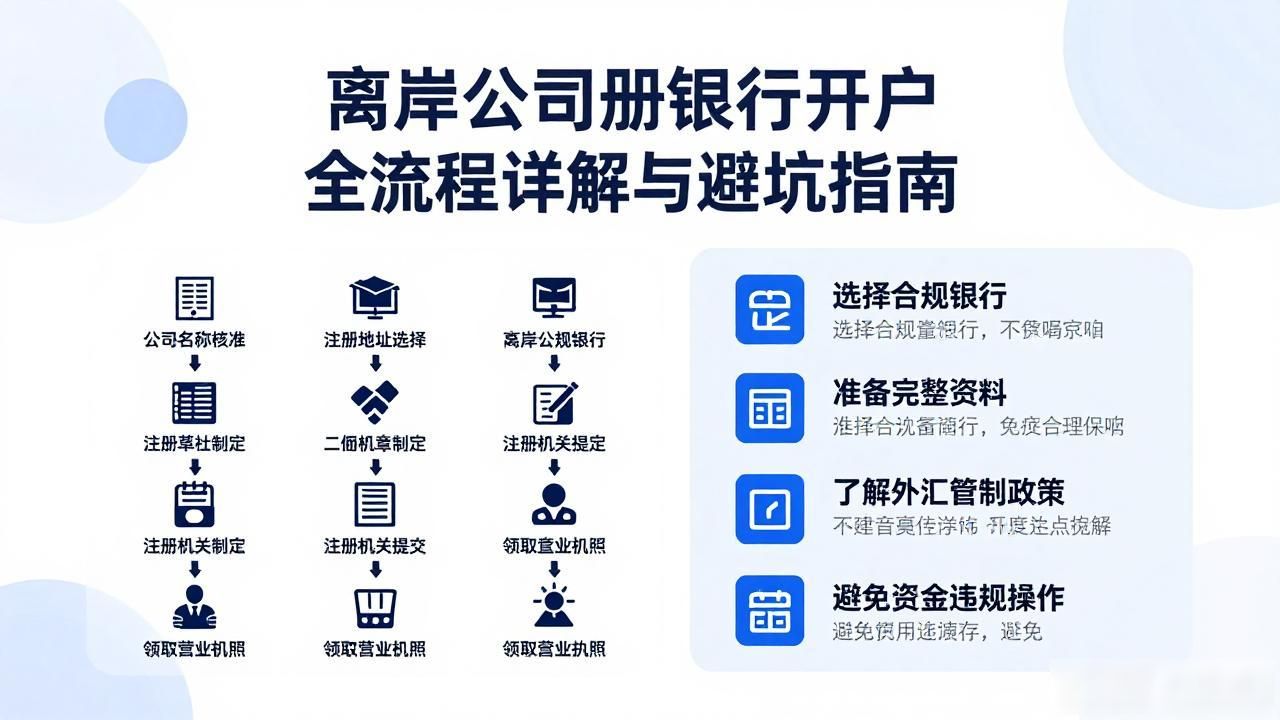 离岸公司注册银行开户全流程详解与避坑指南