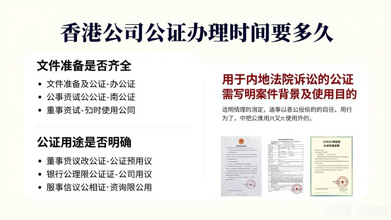 香港公司公证办理时间要多久