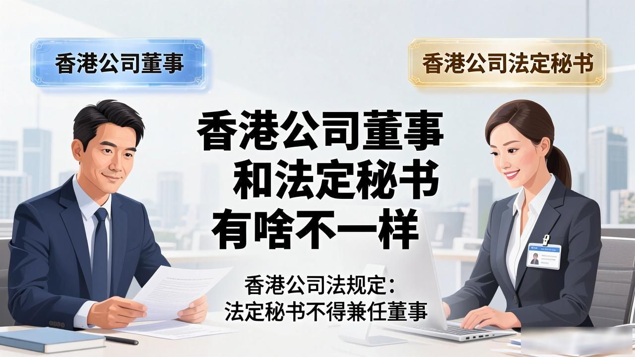 香港公司董事和法定秘书有啥不一样 一文讲清楚
