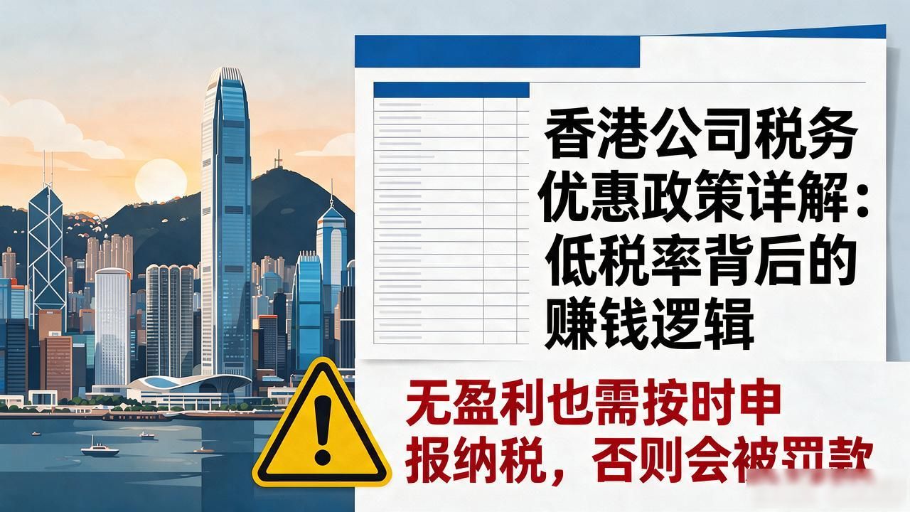 香港公司税务优惠政策详解：低税率背后的赚钱逻辑